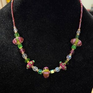Elegant Multicolored Beaded Necklace